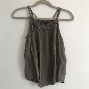 Mossimo Supply Co | Size M | Women’s Olive Tank With Lace Detail